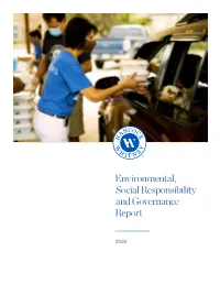 Environmental, Social Responsibility and Governance Report