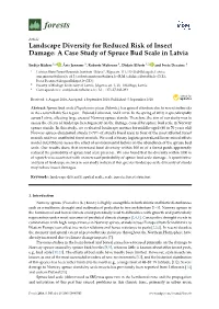 Landscape Diversity for Reduced Risk of Insect Damage: a Case Study of Spruce Bud Scale in Latvia