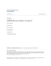 LMDA Review, Volume 11, Issue 2 M