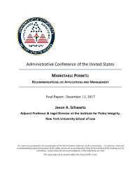 Marketable Permits: Recommendations on Applications and Management