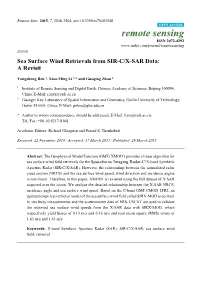 Sea Surface Wind Retrievals from SIR-C/X-SAR Data: a Revisit