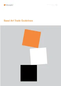 Basel Art Trade Guidelines Basel Institute on Governance Working Paper 12