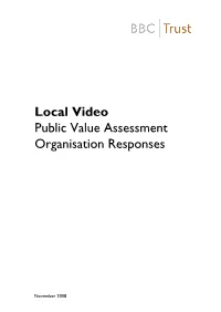 BBC Trust: Local Video Public Value Assessment