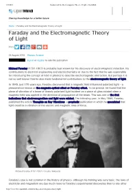 Faraday and the Electromagnetic Theory of Light - Openmind Search Private Area