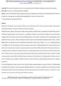 The Association Between Socioeconomic Status and Pandemic Influenza: Systematic Review and Meta-Analysis