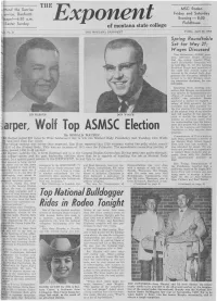 The EXPONENT, He Had This to Say: MSC