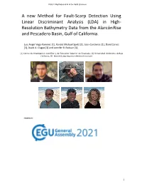 A New Method for Fault-Scarp Detection