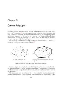 Chapter 9 Convex Polytopes