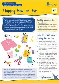 Happy Box Or Jar in Collaboration With