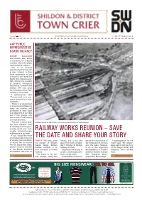 RAILWAY WORKS REUNION – SAVE Munity – Helping to Make a Difference in Our Area