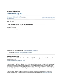 Stabilized Least Squares Migration