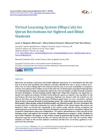 Virtual Learning System (Miqra'ah)
