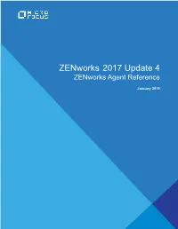 Zenworks Agent Reference