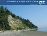 Estuary and Salmon Restoration Program Advancing Nearshore Protection and Restoration 2012 Program Report Program Overview History and Vision