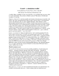 Geant4 – a Simulation Toolkit to Be Published in Nuclear Physics News, June 2007 John Allison, the University of Manchester, UK