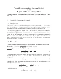 Partial Fractions Decompositions (Includes the Coverup Method)