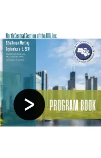 Program Book Welcome
