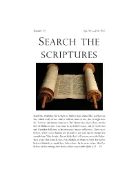 Search the Scriptures