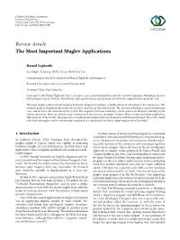 The Most Important Maglev Applications