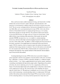 Proximity Scanning Transmission Electron Microscopy/Spectroscopy