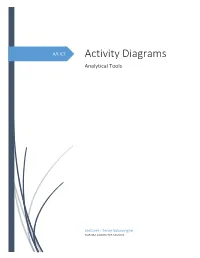 Activity Diagrams Analytical Tools