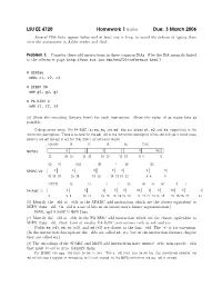 LSU EE 4720 Homework 1 Solution Due: 3 March 2006