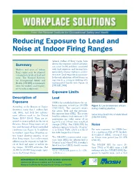 Reducing Exposure to Lead and Noise at Indoor Firing Ranges