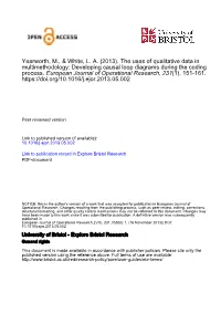 The Uses of Qualitative Data in Multimethodology: Developing Causal Loop Diagrams During the Coding Process
