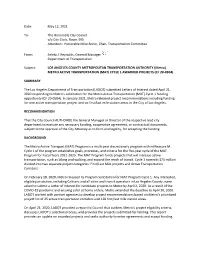 Active Transportation (Mat) Cycle 1 Awarded Projects (Cf 20-0504)