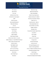 Internship Host Sites