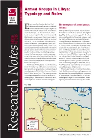 Armed Groups in Libya