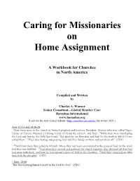 Caring for Missionaries on Home Assignment