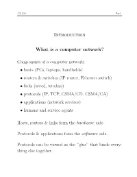 Components of a Computer Network