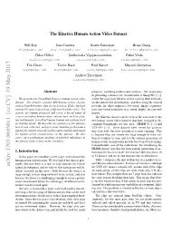 Arxiv:1705.06950V1 [Cs.CV] 19 May 2017