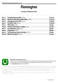 Flemington Printable Form Guide