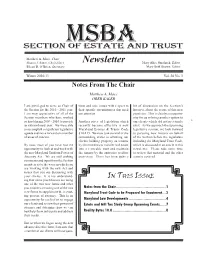 Newsletter Mary Alice Smolarek, Editor Eileen D