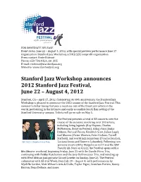 2012 SJF Press Release FINAL