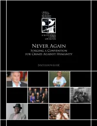 Never Again Forging a Convention for Crimes Against Humanity
