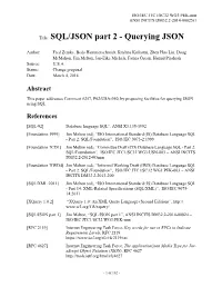 Title: SQL/JSON Part 2 - Querying JSON