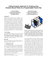 A Neuromorphic Approach for Tracking Using Dynamic Neural Fields on a Programmable Vision-Chip