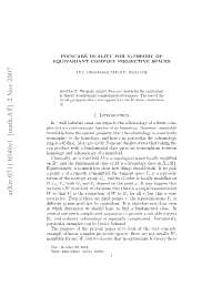 Poincar\'E Duality for $ K $-Theory of Equivariant Complex Projective