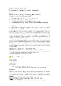 Proxemics in Human-Computer Interaction