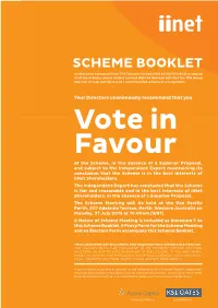 Scheme Booklet
