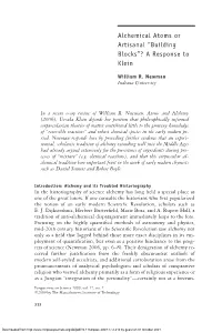 A Response to Klein