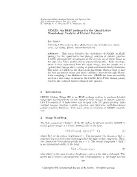 An IRAF Package for the Quantitative Morphology Analysis of Distant Galaxies