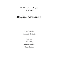 Baseline Assessment