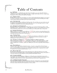 J Table of Contents