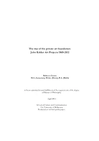 John Kaldor Art Projects 1969-2012