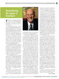 Remembering the Legacy of Fred Kavli