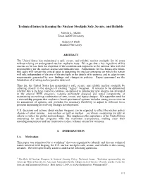 Technical Issues in Keeping the Nuclear Stockpile Safe, Secure, and Reliable